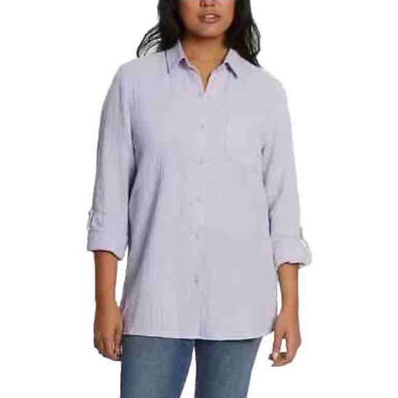Nine West Women's Long Sleeve Double Gauze Button Up
New without tags. - Picture 1 of 13